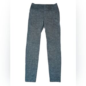 Athleta Heathered Navy Knit Leggings
